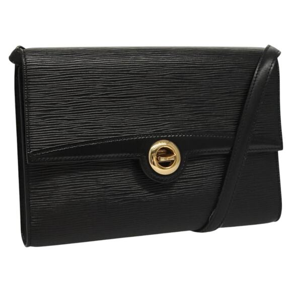 LOUIS VUITTON Epi Pochette Arche Shoulder Bag Black Noir M52572 - Picture 1 of 16